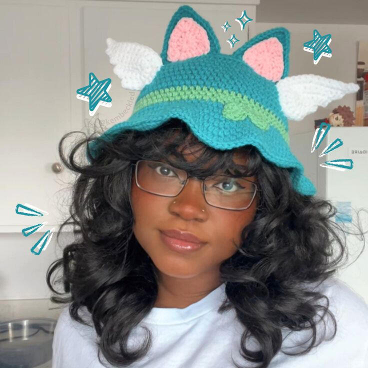 Happy Crochet Hat (inspired by "Happy" from "Fairy Tail"