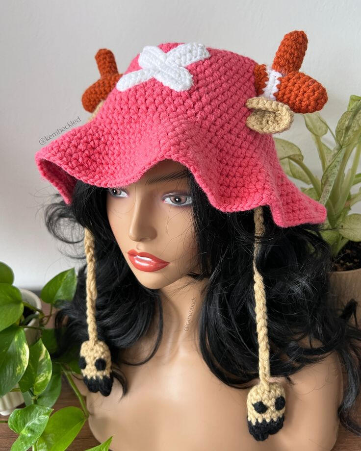 Doctor V2 Crochet Hat (inspired by "Chopper" from "One Piece"